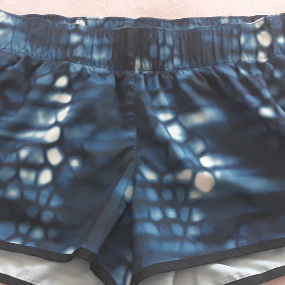 Adidas Womens' Running Shorts, Blue & White Pattern, Sz. M - Picture 2 of 11